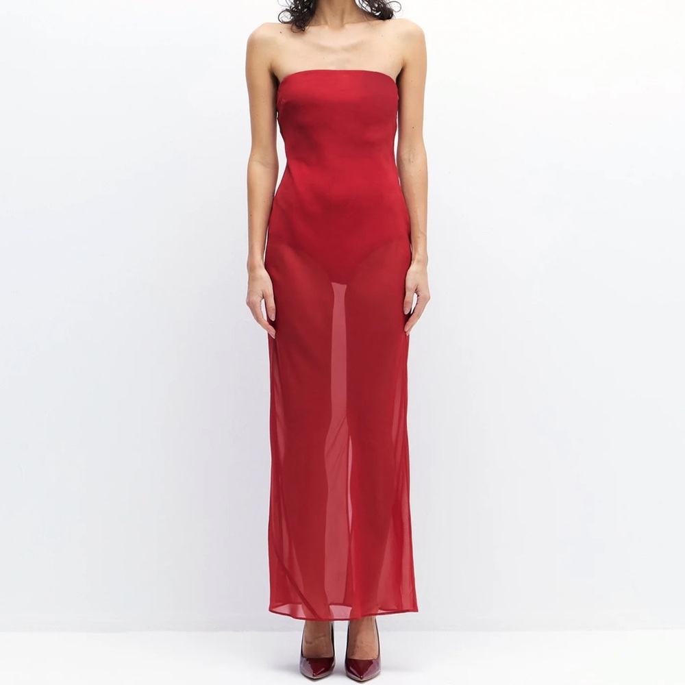 Auteur Studio RAYA DRESS IN RED DAHLIA